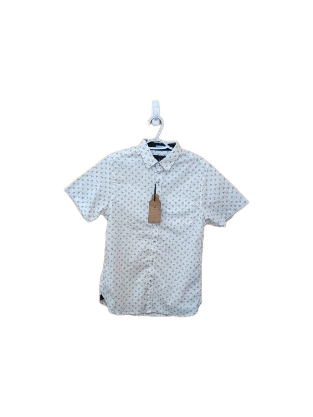 Across The Pond Signature Line Shirt‎ Mens S Short Sleeve Polo Pocketed NWT